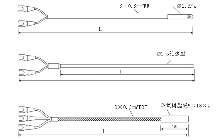 電機線圈繞組用熱電偶（阻）產(chǎn)品結(jié)構(gòu)